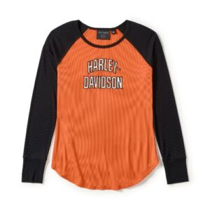 Maglia a Manica Lunga Harley-DavidsonĀ® da donna ā Arancione